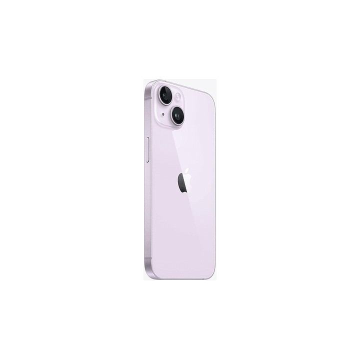 iPhone 14 128GB Morado Reacondicionado - vista trasera en ángulo
