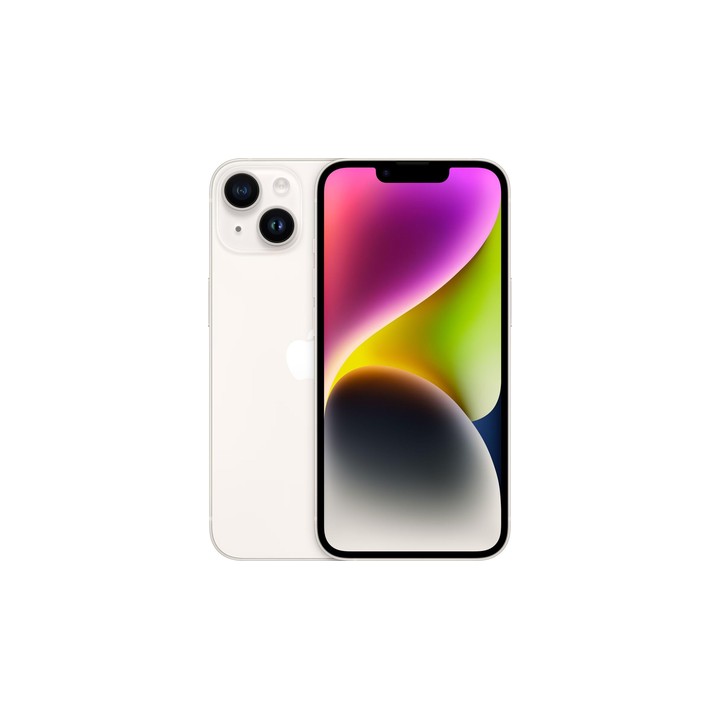 iPhone 14 128GB Blanco Reacondicionado - vista trasera y frontal