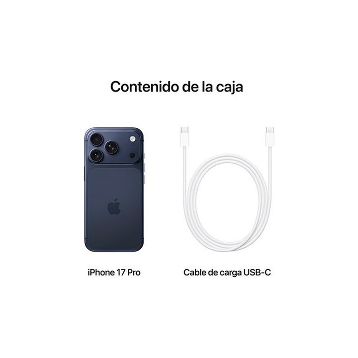 iPhone 17 Pro 256GB Azul Oscuro - contenido de la caja