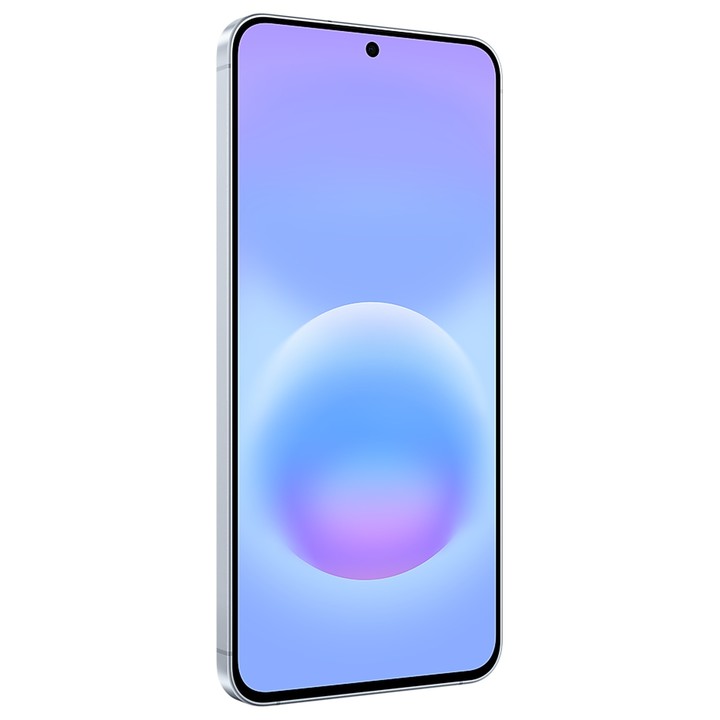 Samsung Galaxy A57 5G 128GB Azul Hielo, pantalla vista en ángulo