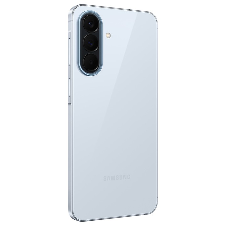 Samsung Galaxy A57 5G 128GB Azul Hielo, trasera vista en ángulo