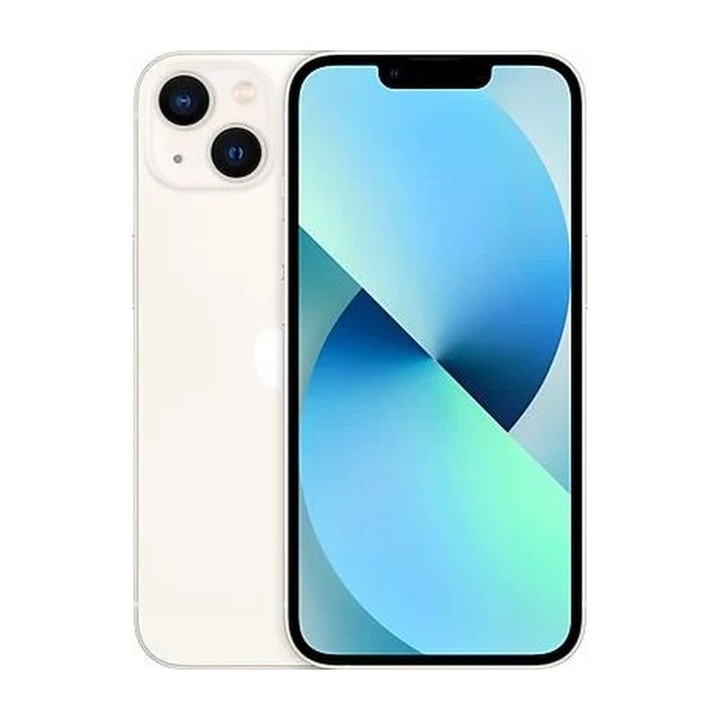 Apple iPhone 13 128GB Blanco usado - vista trasera y frontal