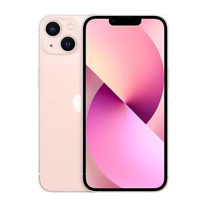 Apple iPhone 13 128GB Rosa usado - vista trasera y frontal