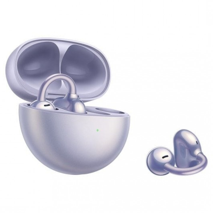Huawei FreeClip Purple – Auriculares inalámbricos Open-Ear — vista de catálogo; imagen ilustrativa