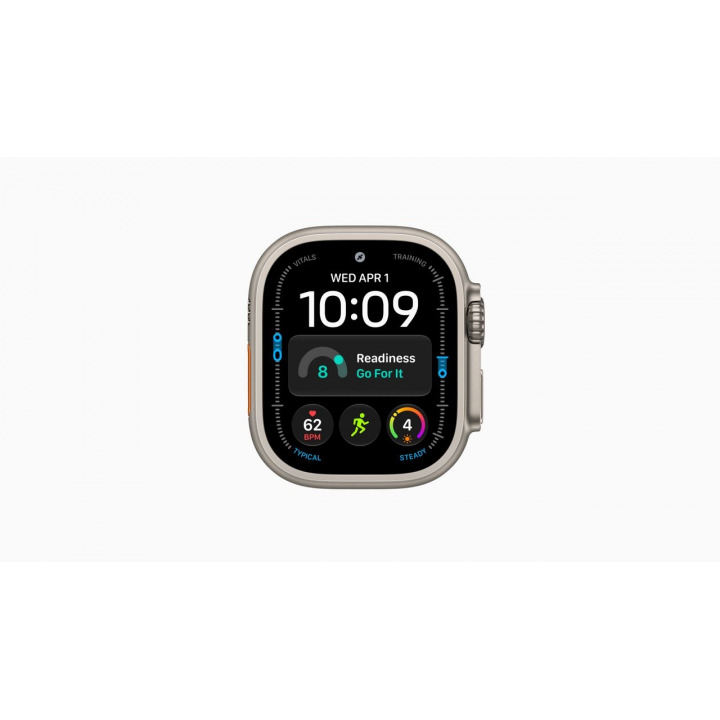 Apple Watch Ultra 4 GPS + Cellular 49mm Titanio Natural Ocean Gris — vista de catálogo; imagen ilustrativa