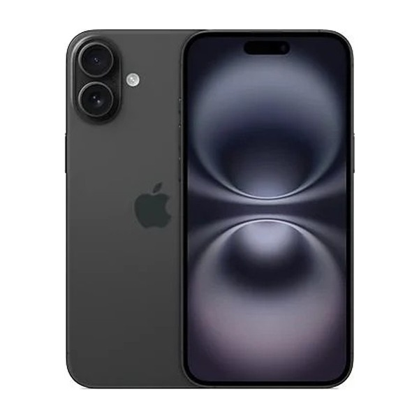 iPhone 16 128GB Negro - vista trasera y frontal
