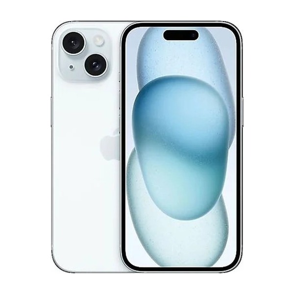 iPhone 15 128GB Azul - vista trasera y frontal