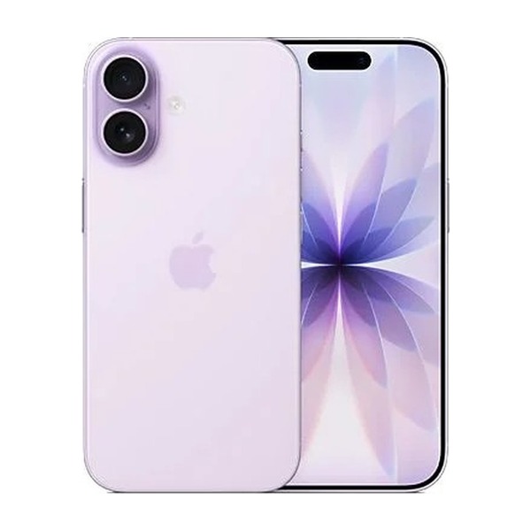 iPhone 17 256GB Lavanda - vista trasera y frontal