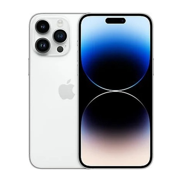iPhone 14 Pro Max 128GB Plata Usado - vista trasera y frontal