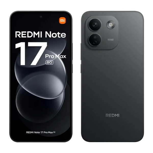 Xiaomi Redmi Note 17 Pro Max 5G 8+256GB Negro - frontal y trasera