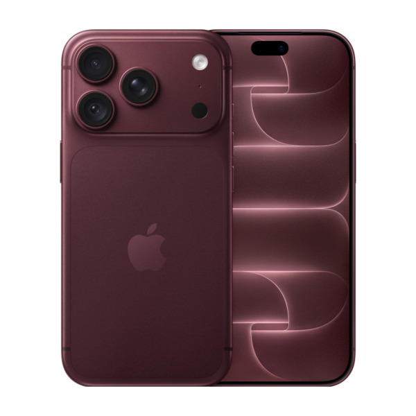 Apple iPhone 18 Pro 256GB Burdeos Open Box - vista frontal y trasera